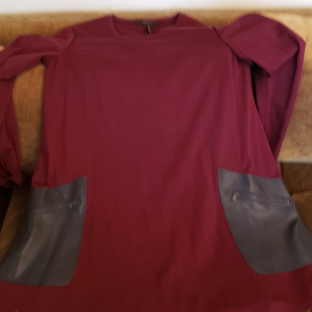 BCGB Farah long Sleeve Leather Pocket Dr3ss